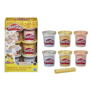 Play Doh Ciastolina metaliczna 6-pak